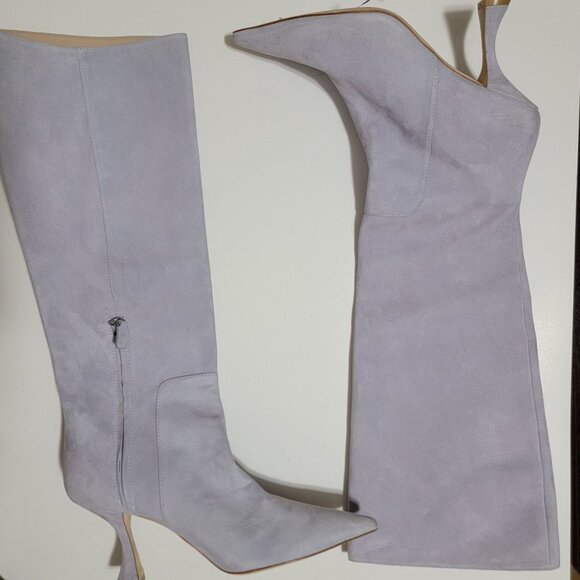 NEW Stuart Weitzman Xcurze 85 Knee High Boots Womens 9 Stiletto Chic Suede - Picture 3 of 11